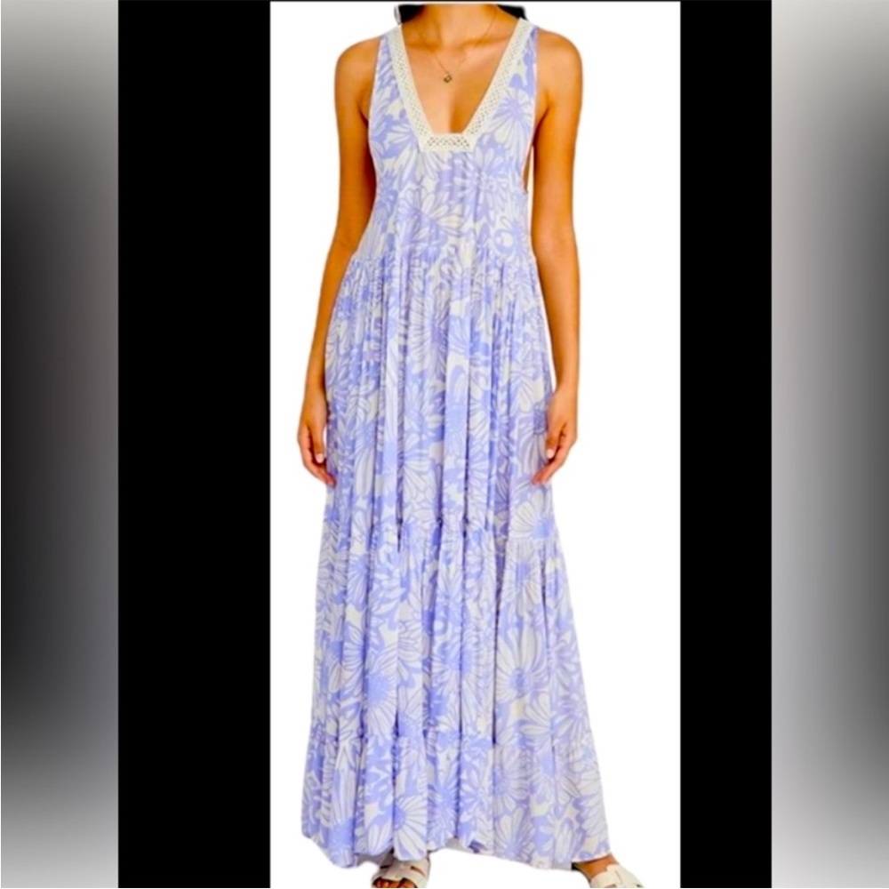 FREE PEOPLE Tiers For You Maxi Slip Dress
